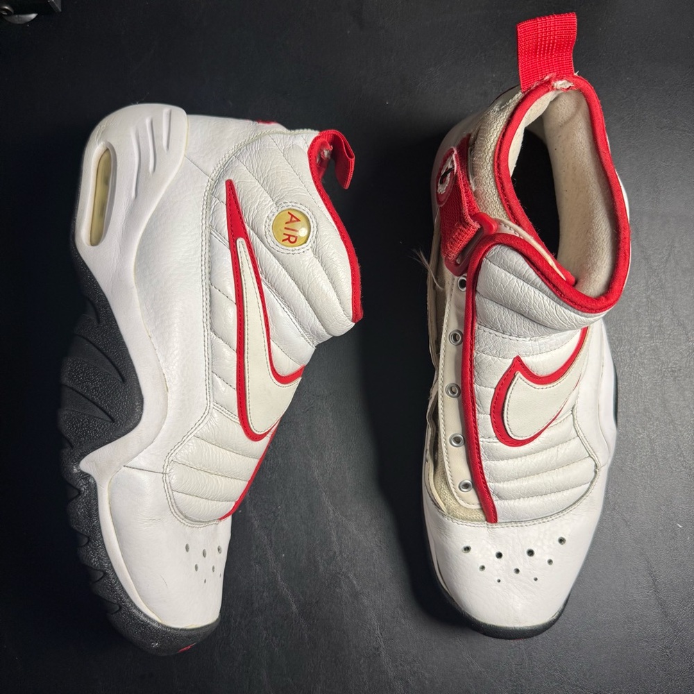 Nike Air Shake N'Destrukt Size 11 880869-100 White/Red Rodman Retro 2017